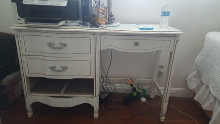 Antique desk , missing one drawer,