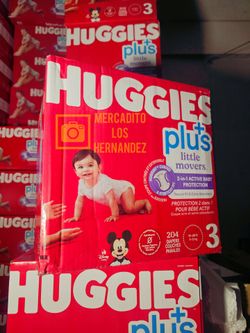 Huggies Size 3 Little Movers 204 Pañales Diapers❗️Nuevos Firm Price