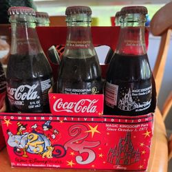 Coke Collectable Magic Kingdom Edition 25th Anniversary Six Packs.