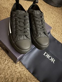 Dior Low-Top Sneakers Black Oblique