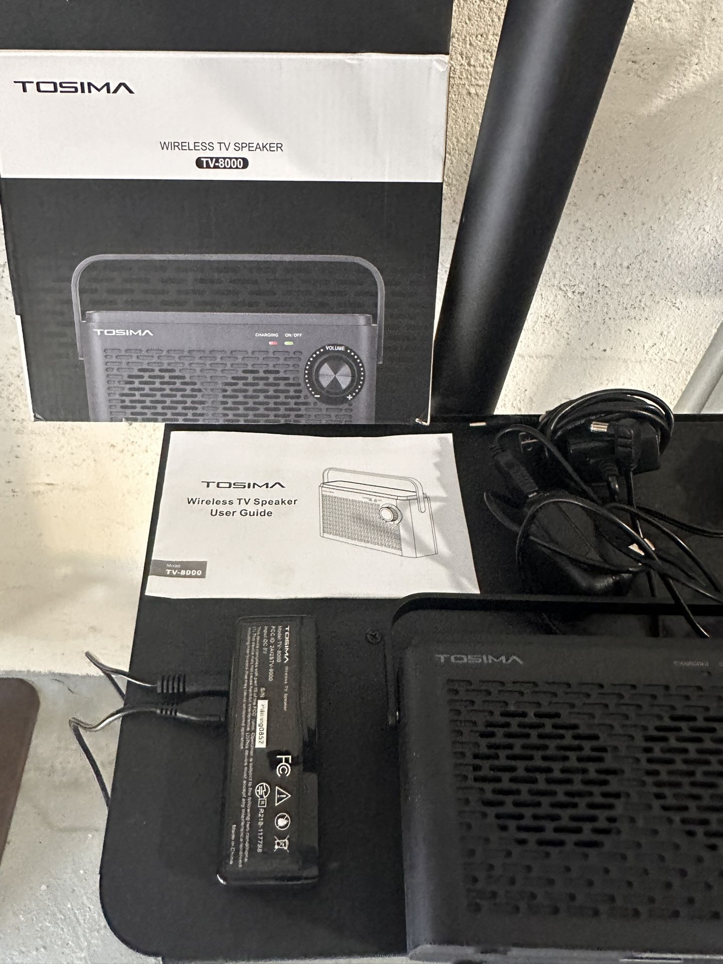 Tosima TV-8000 Wireless TV Speakers- Voice Highlighting TV Speakers for Hard of Hearing, Seniors