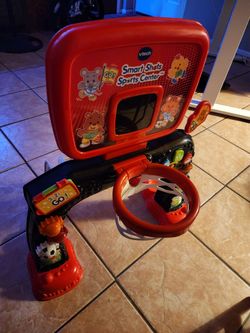 Toddler basketball and soccer play toy.