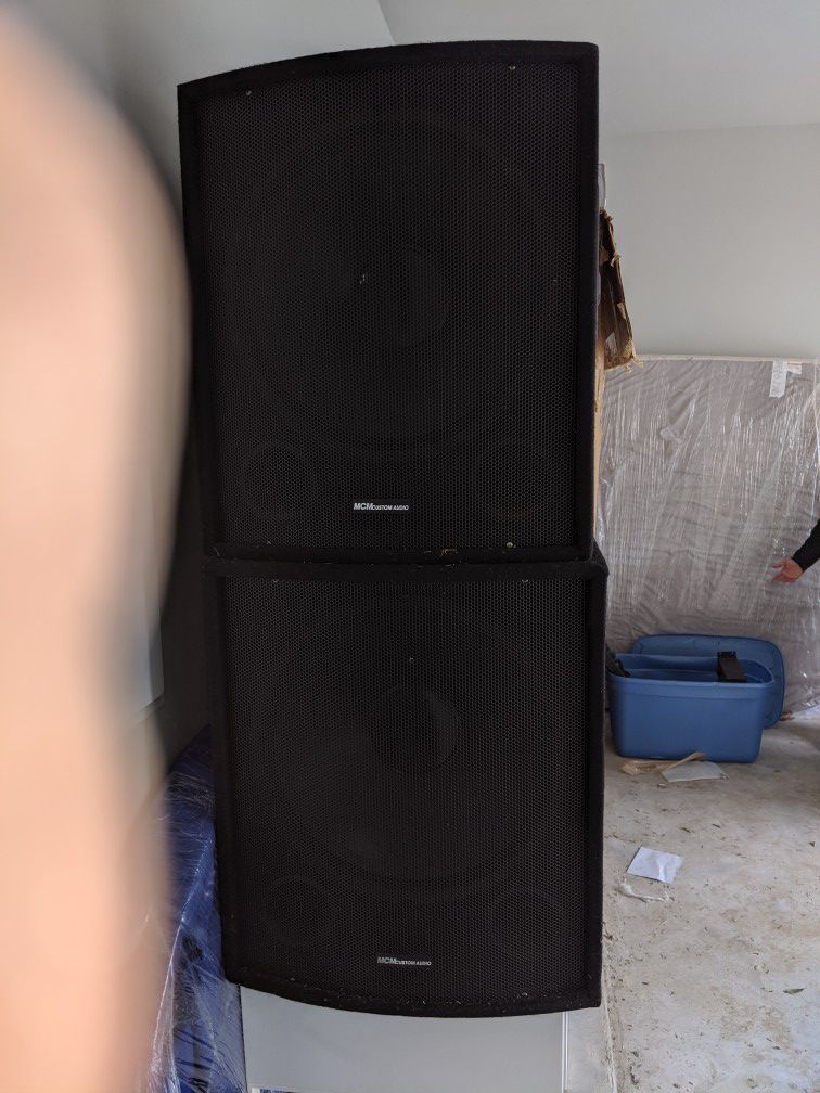 Speakers for dj everything you need and couple little speakers too everything for 500