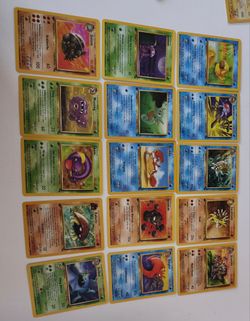 1999 1st edition Fossil Pokemon cards with stamp