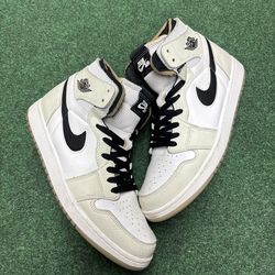 JORDAN 1 HIGH ZOOM AIR CMFT SUMMIT WHITE BLACK SIZE 12W 10.5M