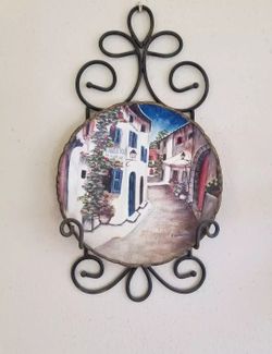 handpainted decorative plate