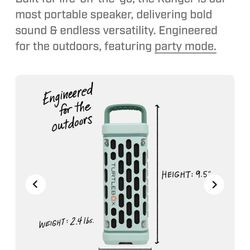 Turtlebox Ranger Portable Bluetooth Speaker – River Rock