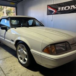 1993 Ford Mustang LX 5.0 Triple White Convertible 5 Speed Like New W/ Only 32k Documented Miles
