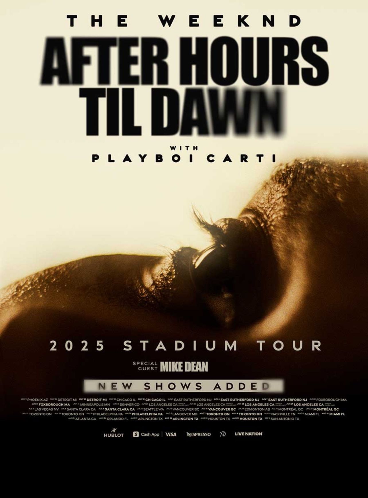 The Weeknd After Hours Til Dawn Tour Tickets Inglewood Wednesday June 25th 2025