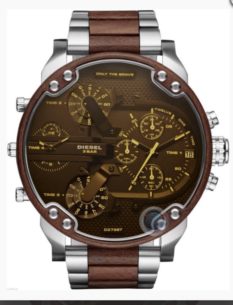 DIESEL Mr. Daddy 2.0 Brown Dial Men's Two Tone Chronograph Watch