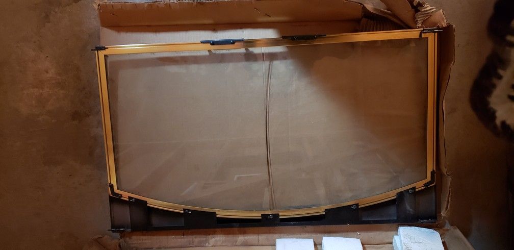 Glass Fire Place Door