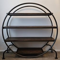 Industrial Round Bookshelf