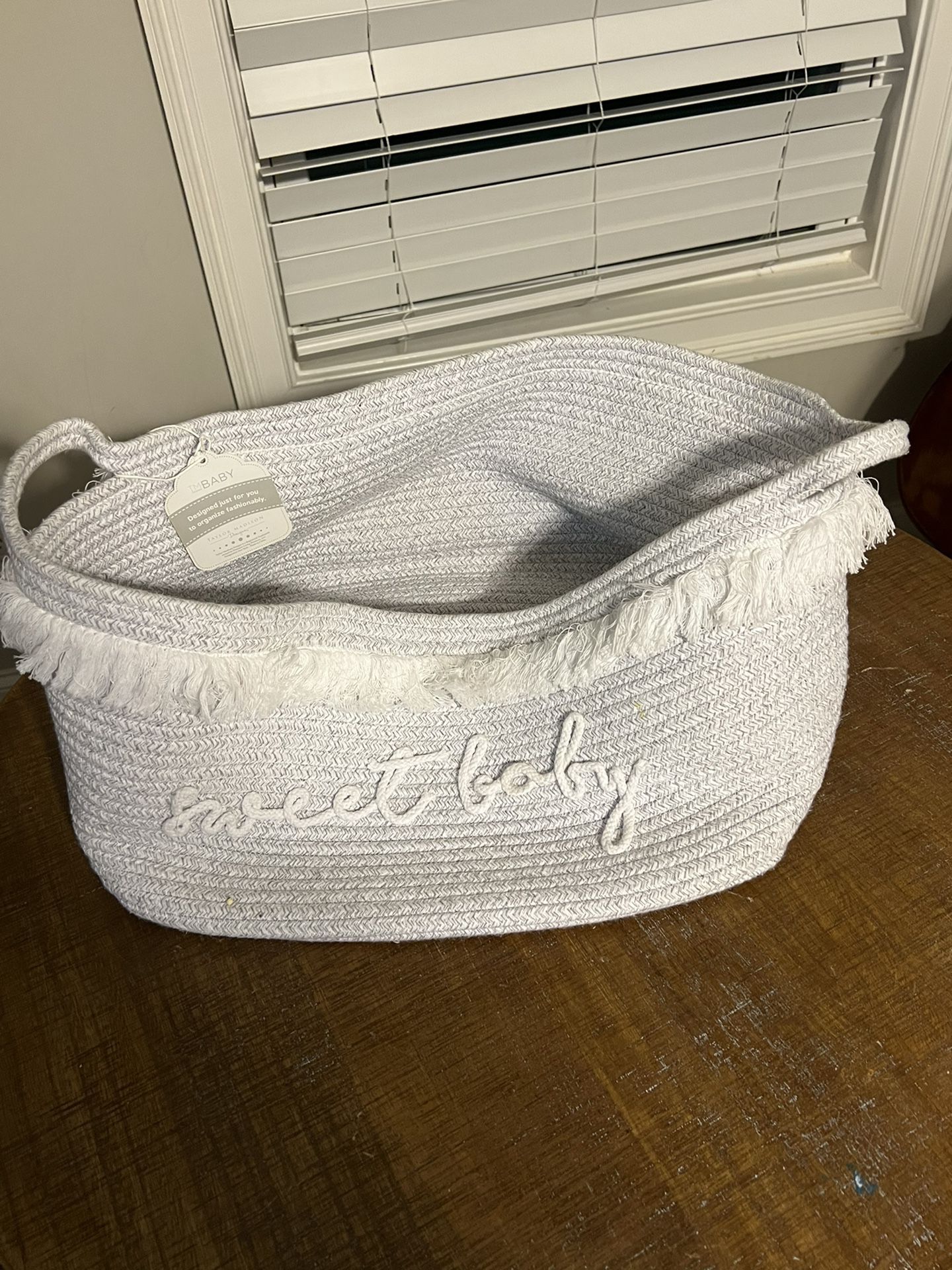 Beige Storage Baby Basket 