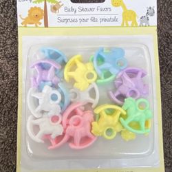 Baby Shower Rocking Horse & Pacifier Cake Toppers 
