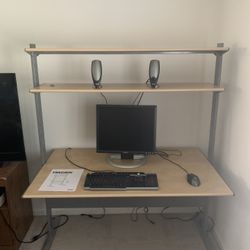 Desk -  With Adjustable Shelf