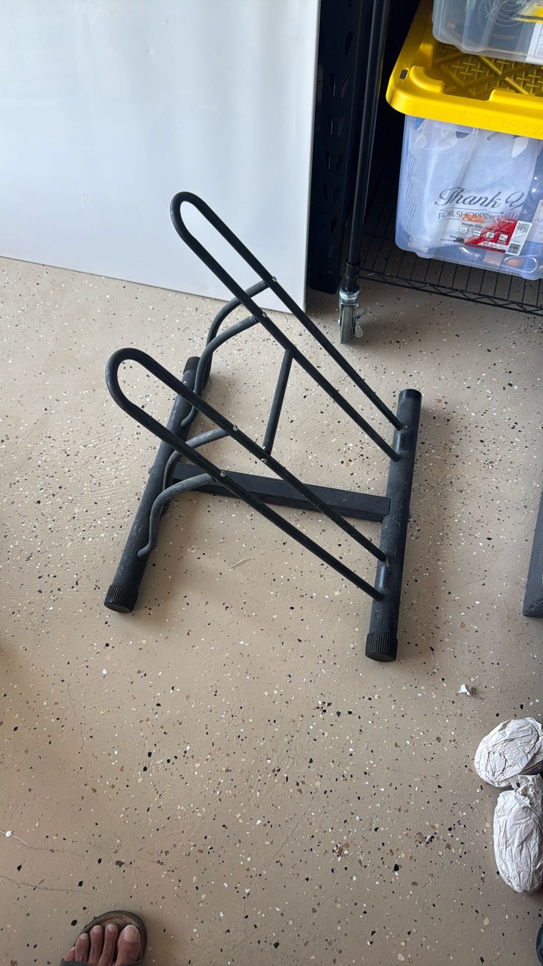 Bike Rack That Fits Two Bikes For Parking In Garage $10