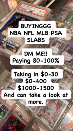 BUYING sports  psa slabs NBA NFL MLB!!