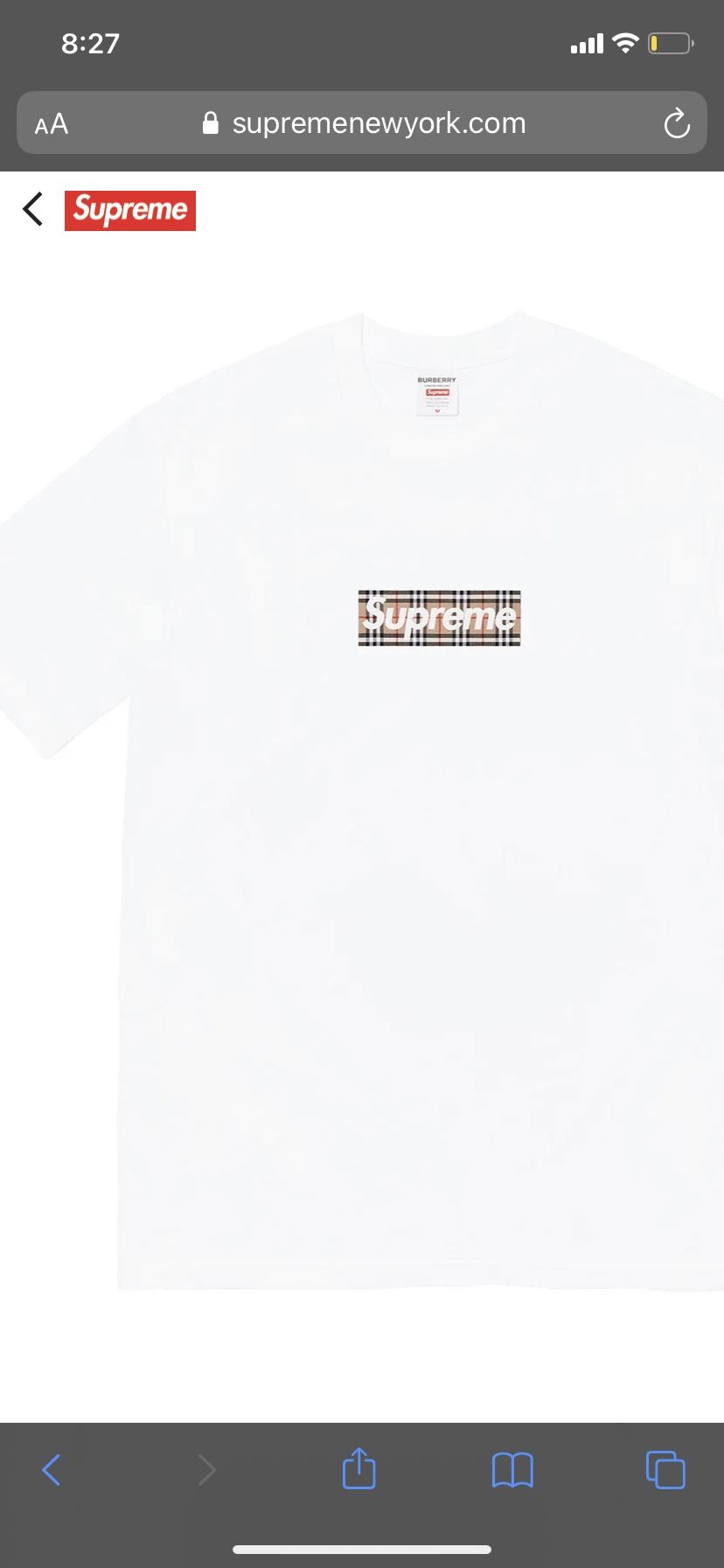 Supreme Burberry Box Logo