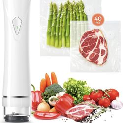 Brand new Vacuum Sealer Set (Vacuum Sealer Machine + 40 Bags) Powerful Handheld Vacuum Sealer with V