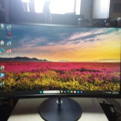 Sceptre Curved 27" Inch  Gaming  LEDMonitor HDMI VGA Up 75Hz Build Speakers  Model: T27