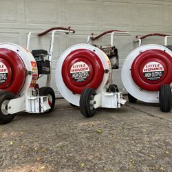 5hp, 8hp, and 10hp Little Wonder High Output Blowers In Very Good Condition 