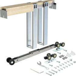 Nuk3y 96" Pocket Door Frame Kit with Two-Way Soft Close for 2x4 Stud Wall (89LB to 220LB Door Weight)