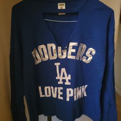 Victoria's Secret LA DODGERS Sweatshirt XS Baseball 