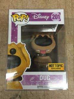 Funko Pop Disney Up Dug Flocked Hot Topic Exclusive