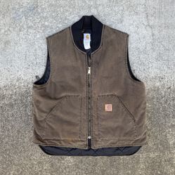 Carhartt Vintage Vest - Men’s Size XL - Chestnut Brown - Made In America 