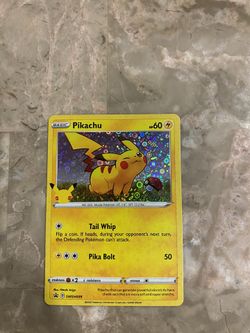 Pikachu 25th Anniversary Card