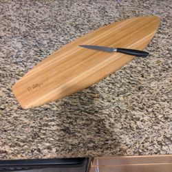 Island Bamboo Surfboard Cutting Board
