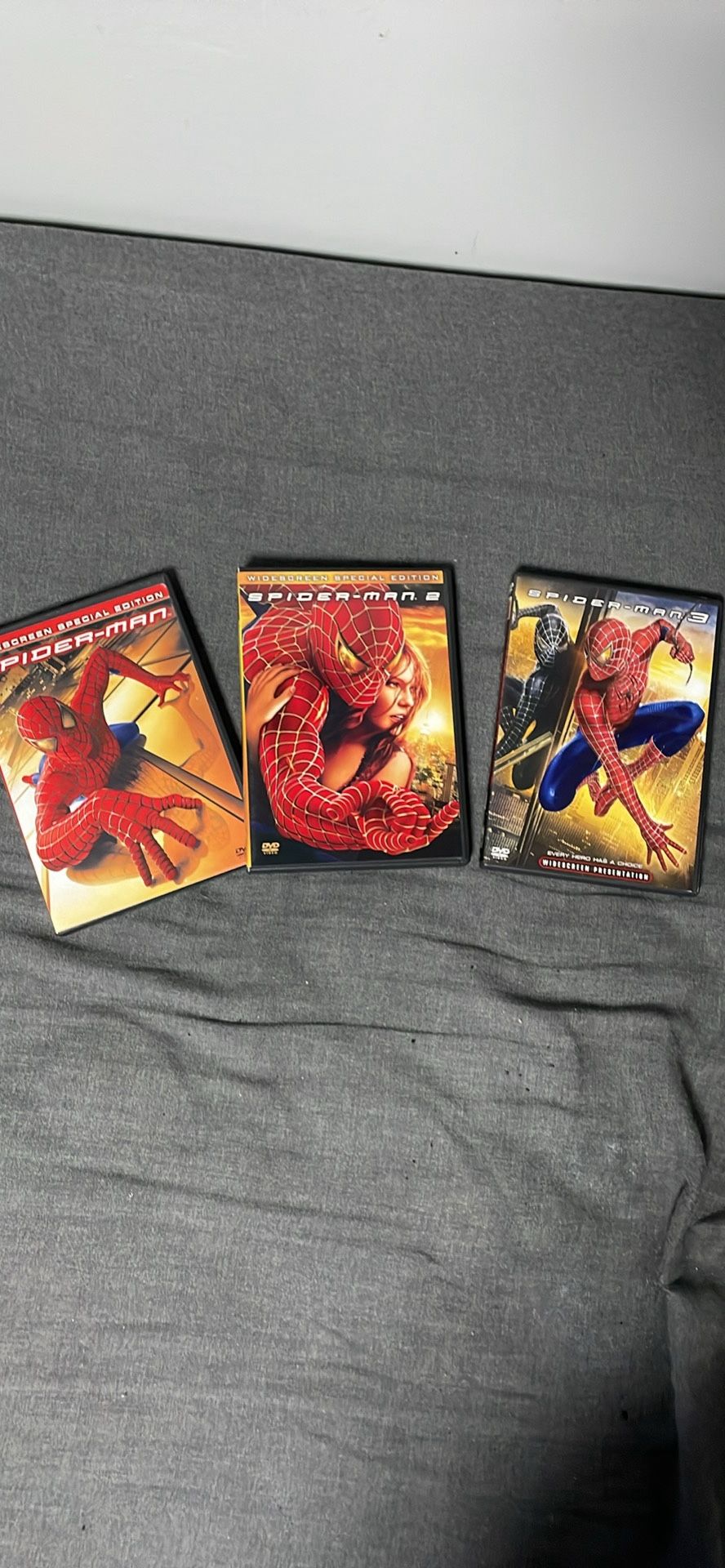 Spider-Man Trilogy DVDs