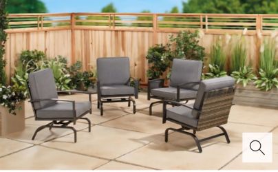 HD Designs Outdoors Wesley Cushion Rocker Chair
