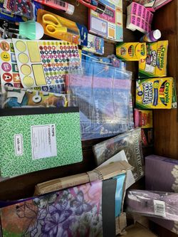 Arts And Craft Lot. As Pictured