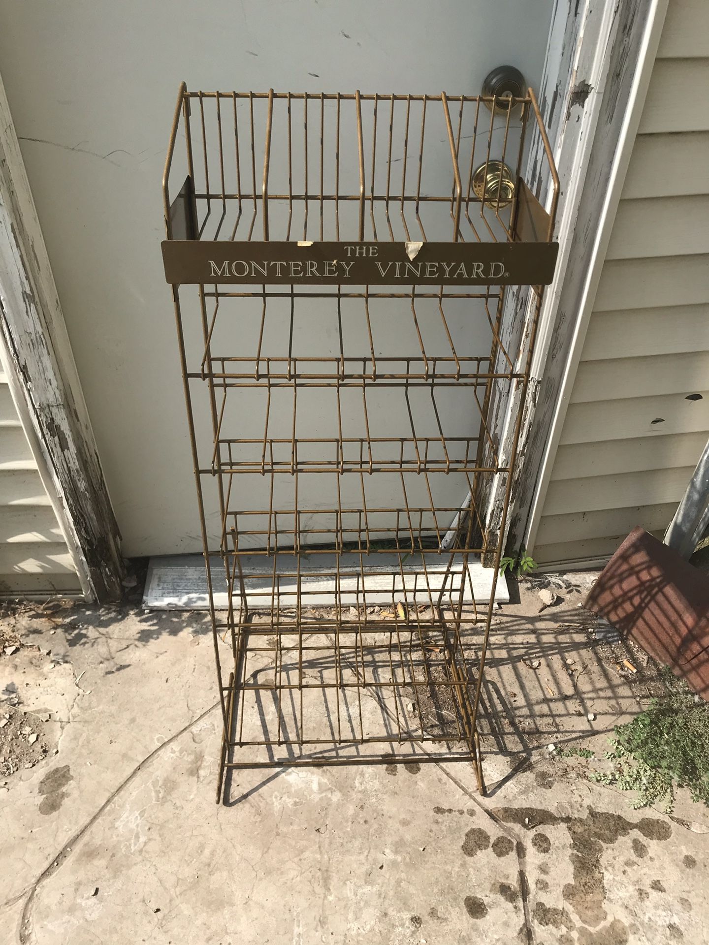 Vintage Metal Wire Store Display Rack