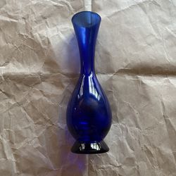 Blue Glass Vase 