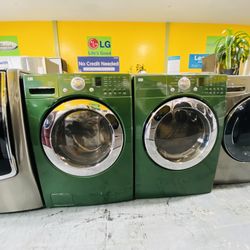 Lg Lavadora Y Secadora De Gas 11$ Enganche 