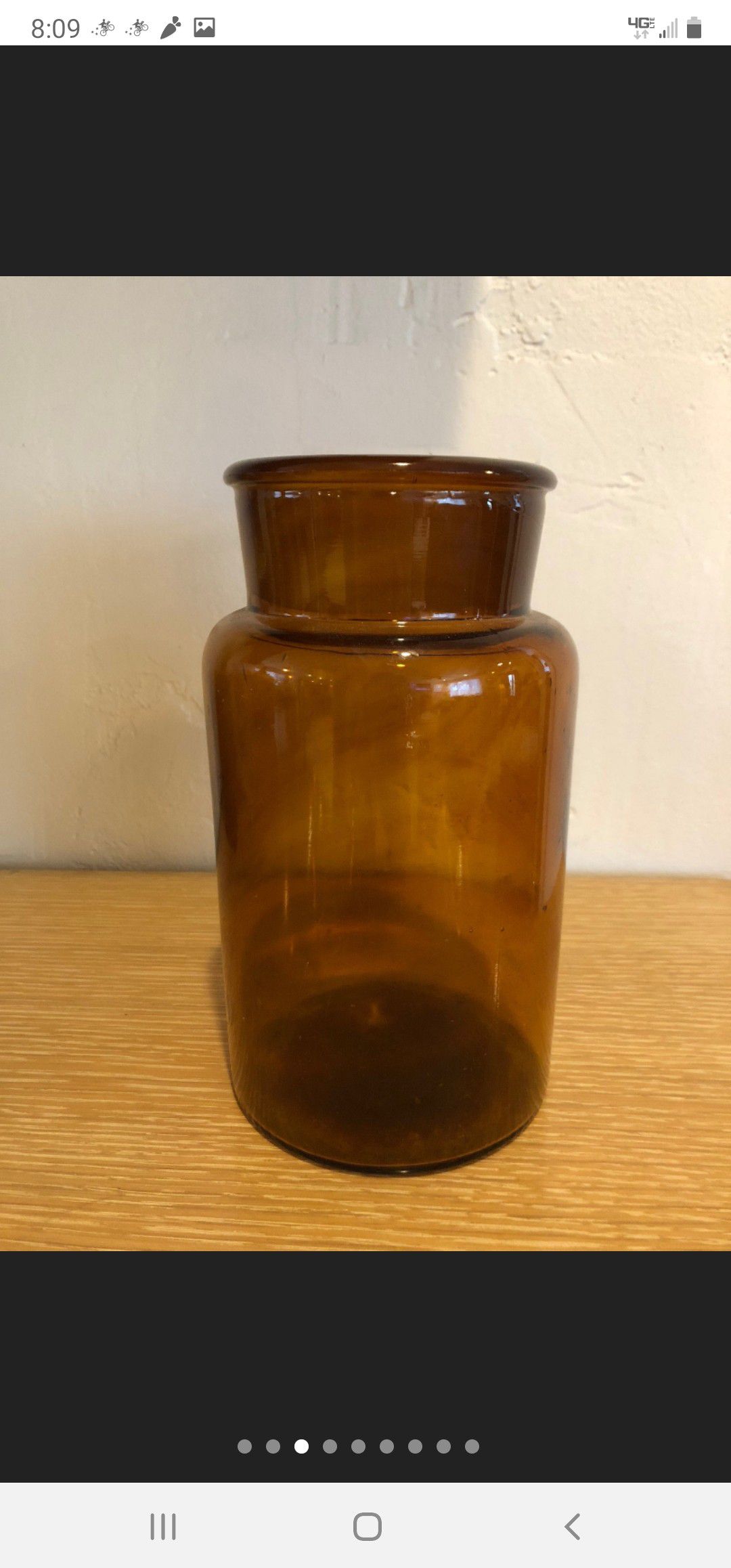 Antique Amber Bottle
