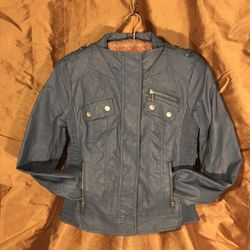 Womens Faux Leather Jacket Size Medium