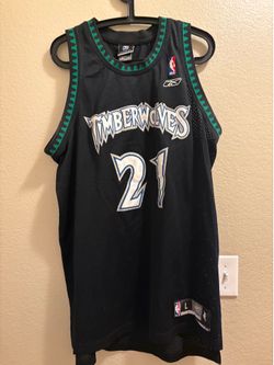 VINTAGE Kevin Garnett Timberwolves "Tree Trim" Jersey - Reebok