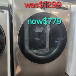7.4 cu ft. Ultra larger electric dryer with. sensor dry turbosteam  technology