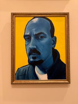 Acrylic Portrait Painting Framed 18x24