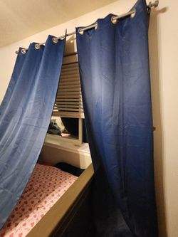 Navy blackout curtains