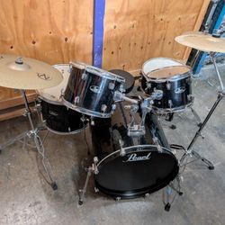 🎵 Pearl Drum Set w/ Zildjian Cymbals – Complete Starter Kit