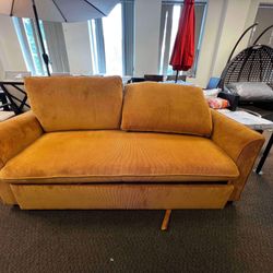 Size 3-in-1 QueenSize Loveseat Convertible Queen Sofabed, 78" W Oversized Comfy Corduroy Love Seat Sofa Pull Out Sleeper Couch Bed & Reclining Backres