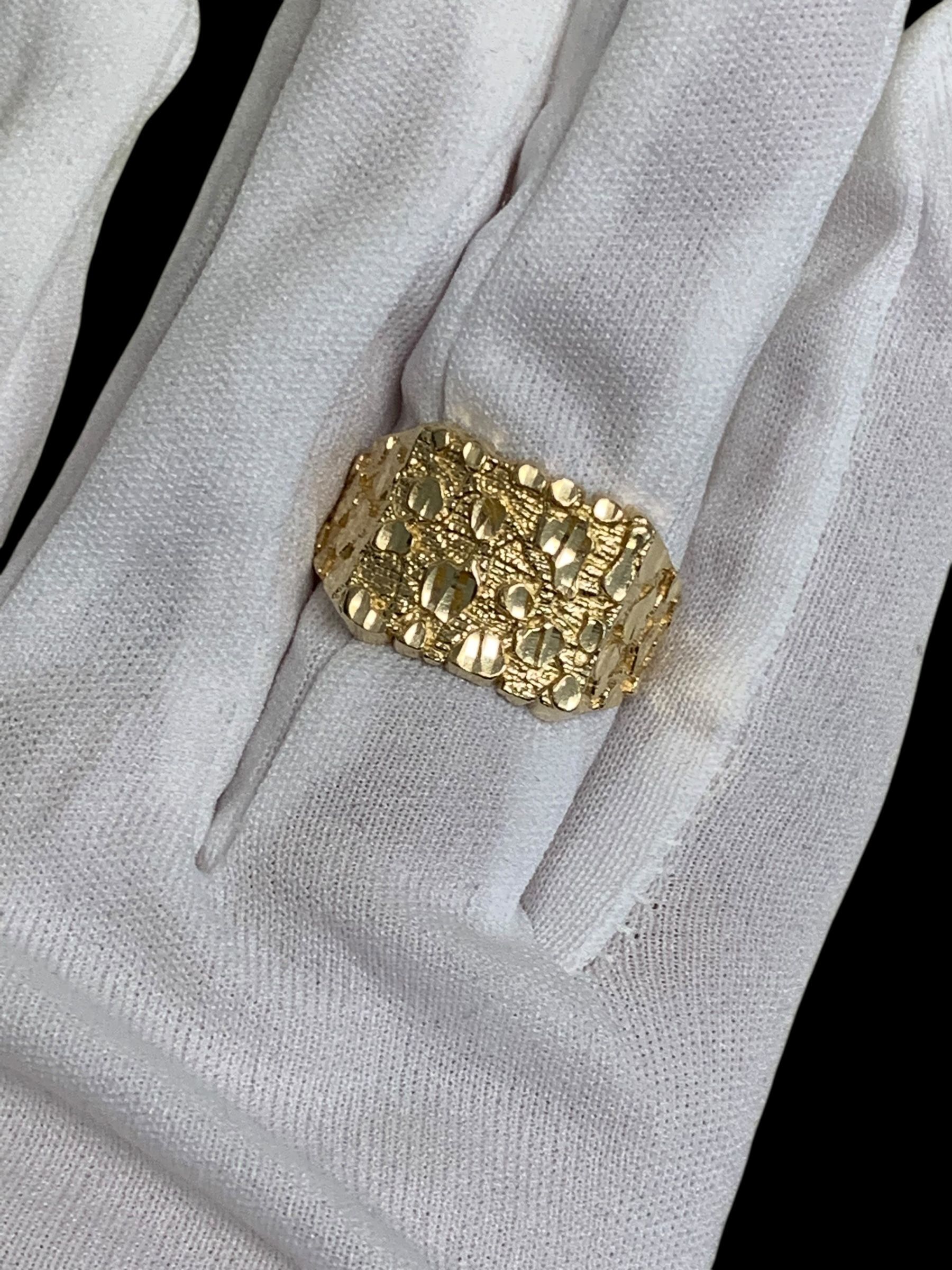 Mens nugget ring #31158