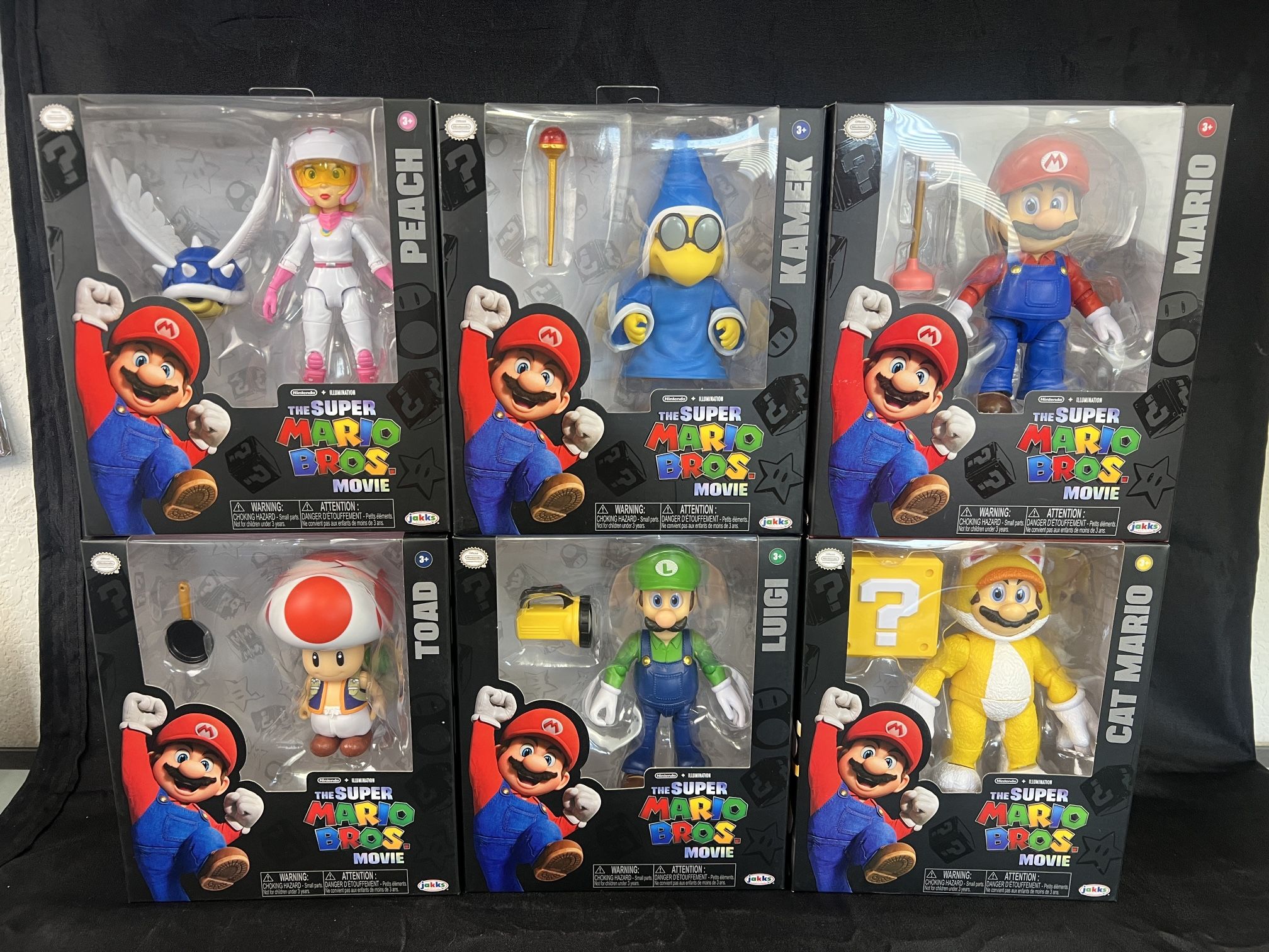 6 Super Mario Bros Movie Figurines