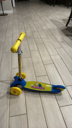 Kids 3-Wheel Kick Scooter Yellow and Blue