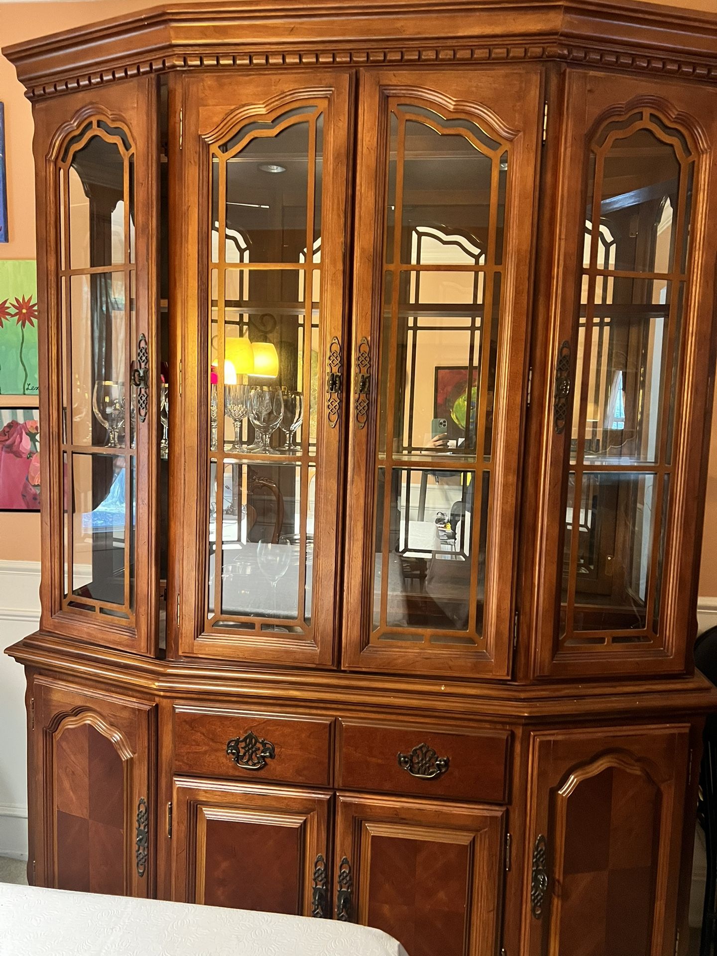 Wooden China Cabinet