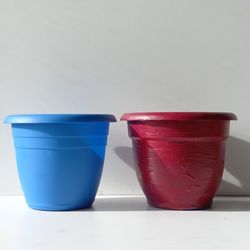 Pair Set of 2 Plant Pot/ Plant Planter/ Flower Pot  Patio Garden
